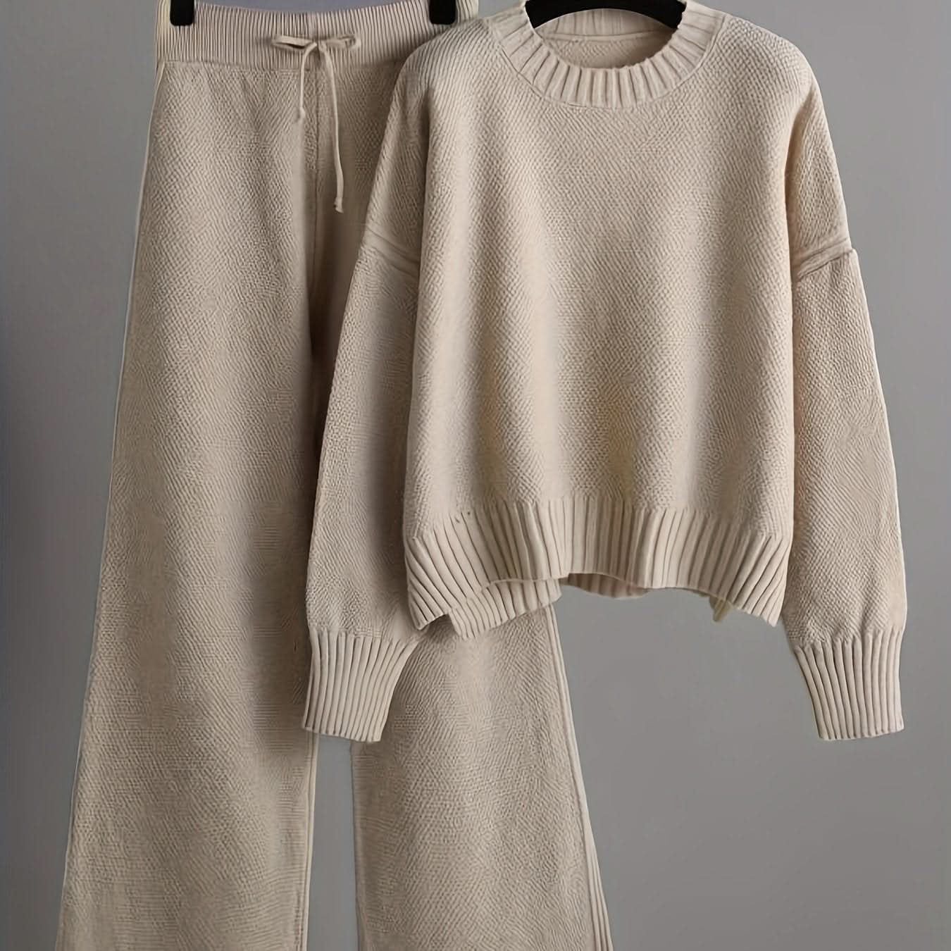 Joan | Ensemble décontracté pull et pantalon ample