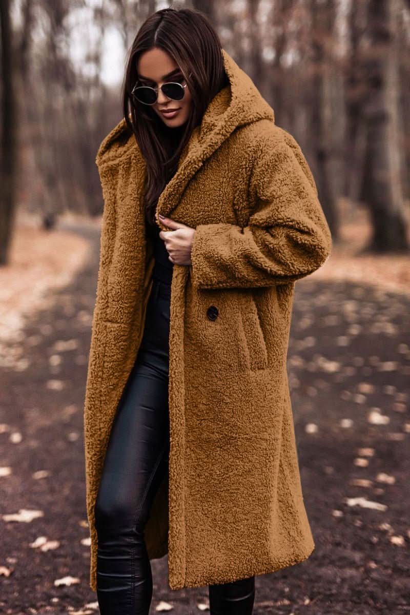 Kimberly | Manteau d'hiver élégant en peluche