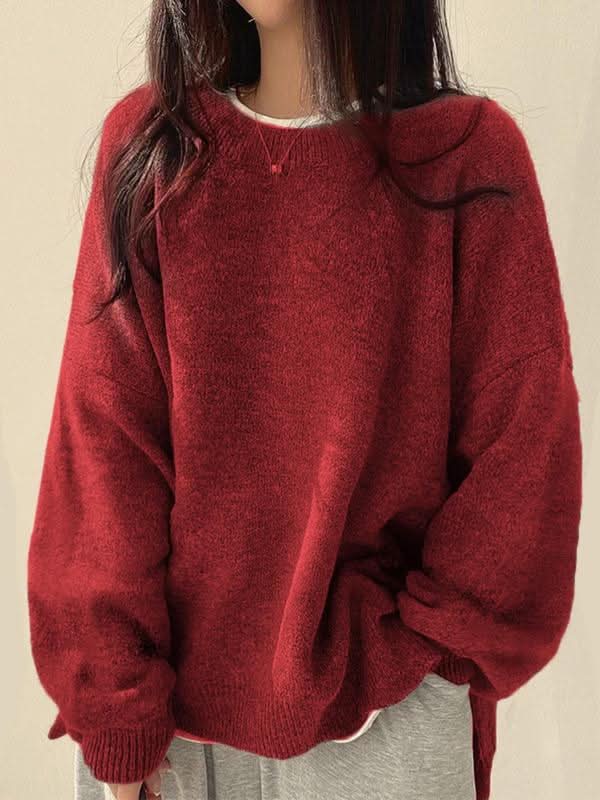 Madison | Pull en maille décontracté à épaules tombantes