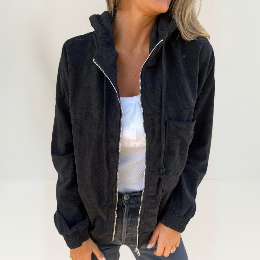 Karla | Veste souple à capuche et fermeture éclair