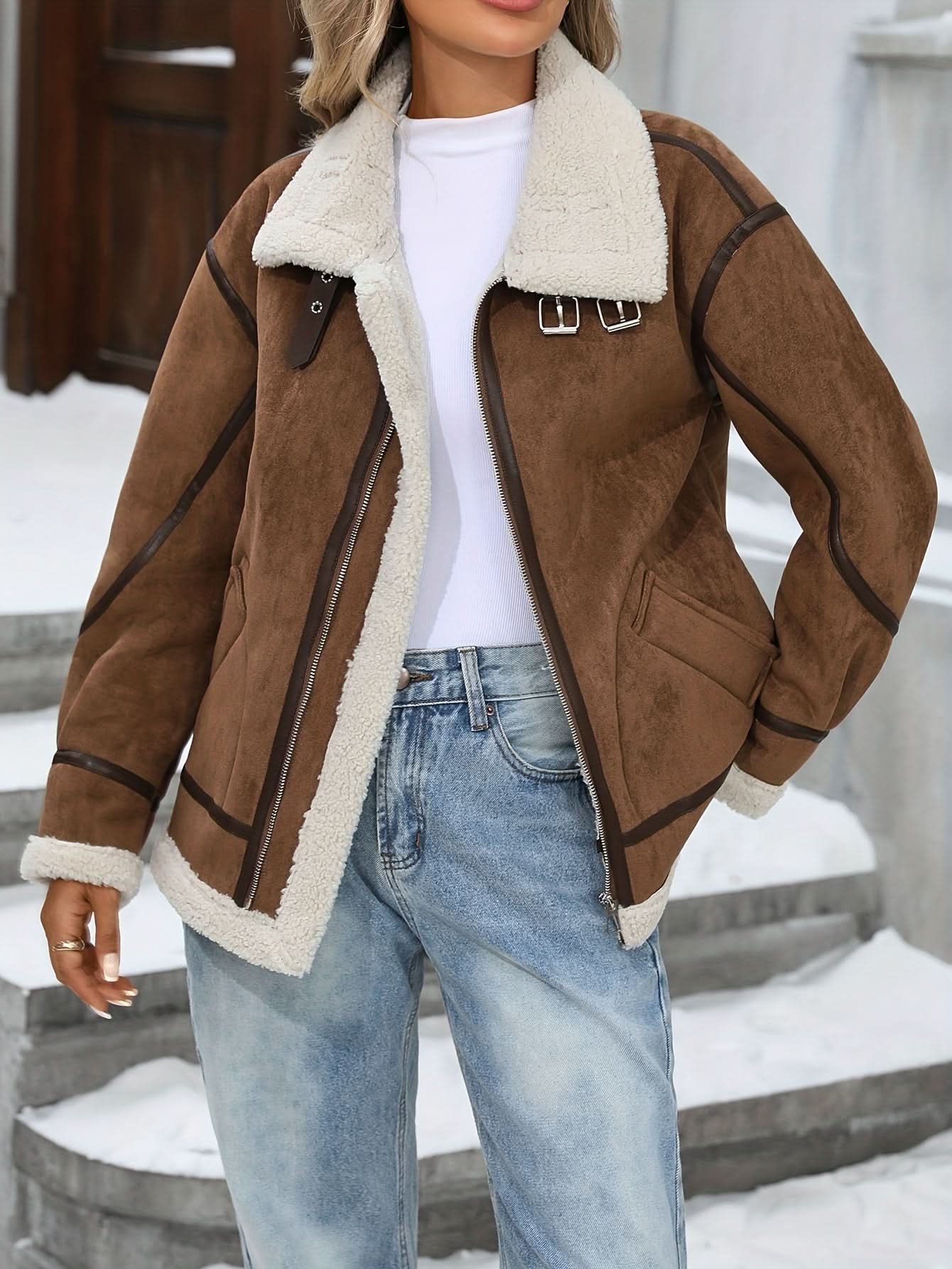 Samantha | Veste d'hiver douillette zippée