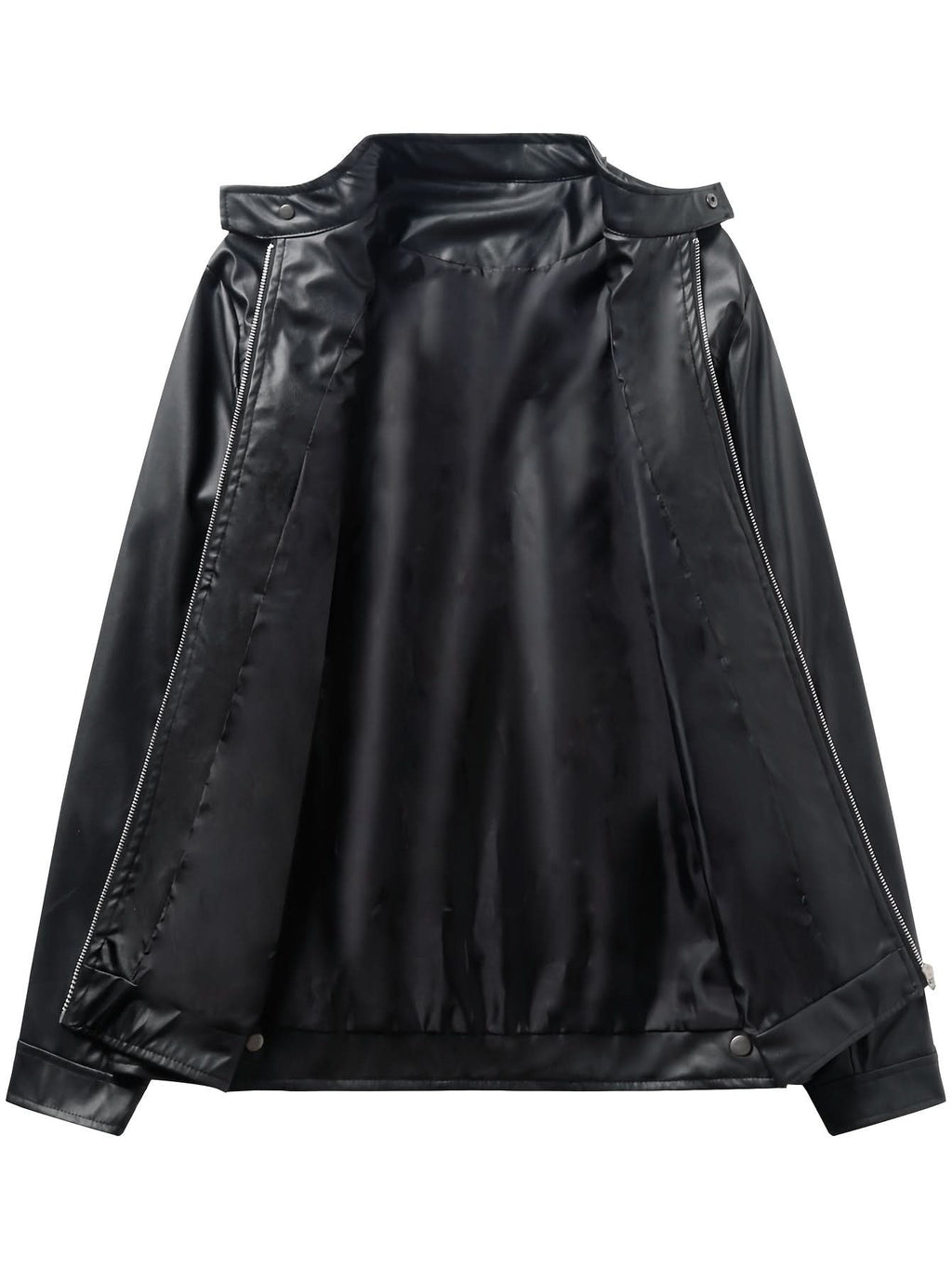 Ethan | Chaqueta Moto de Cuello Mandarín y Diseño Elegante