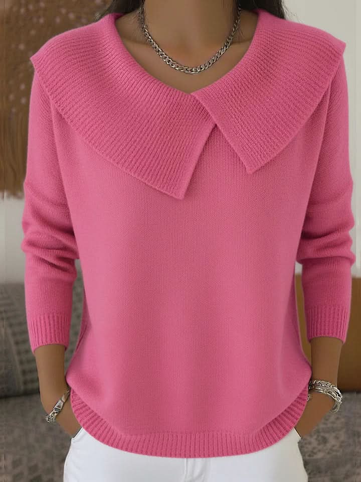 Kinsley | Jersey festivo acogedor con solapa