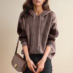 Leonie | Suéter con capucha de jacquard