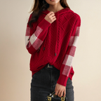 Leonie | Suéter con capucha de jacquard