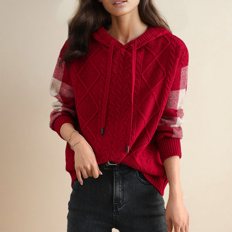 Leonie | Suéter con capucha de jacquard