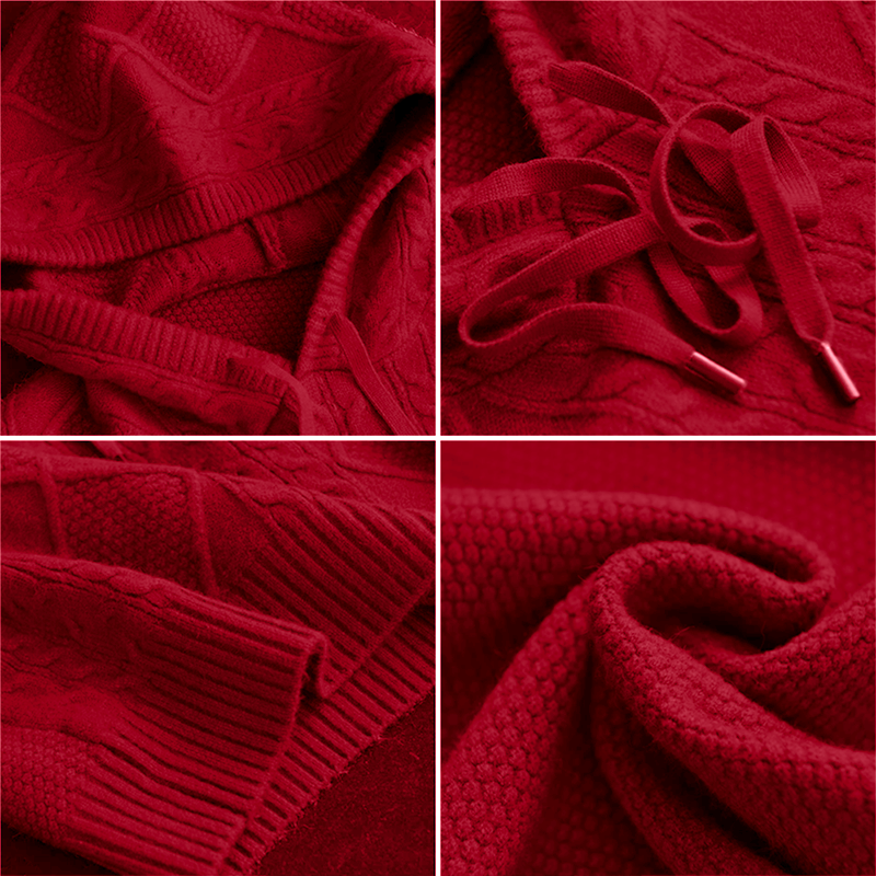 Leonie | Suéter con capucha de jacquard