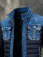 Lenard™ | CHAQUETA CLÁSICA VAQUERA DOBLE
