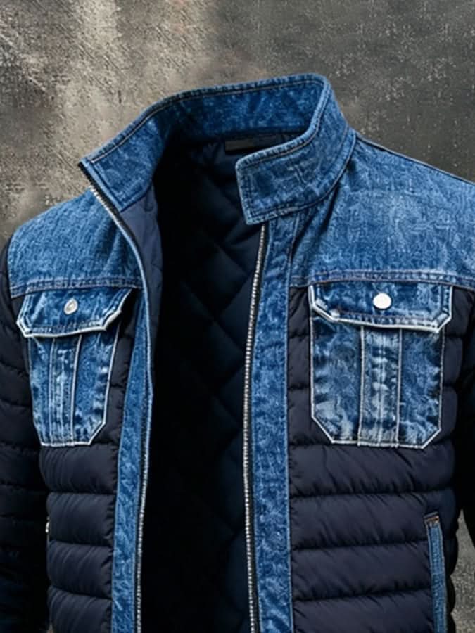 Lenard™ | VESTE CLASSIQUE EN JEAN DOUBLÉ