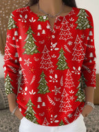 Tessa | Festive Button-Neck Christmas Jumper