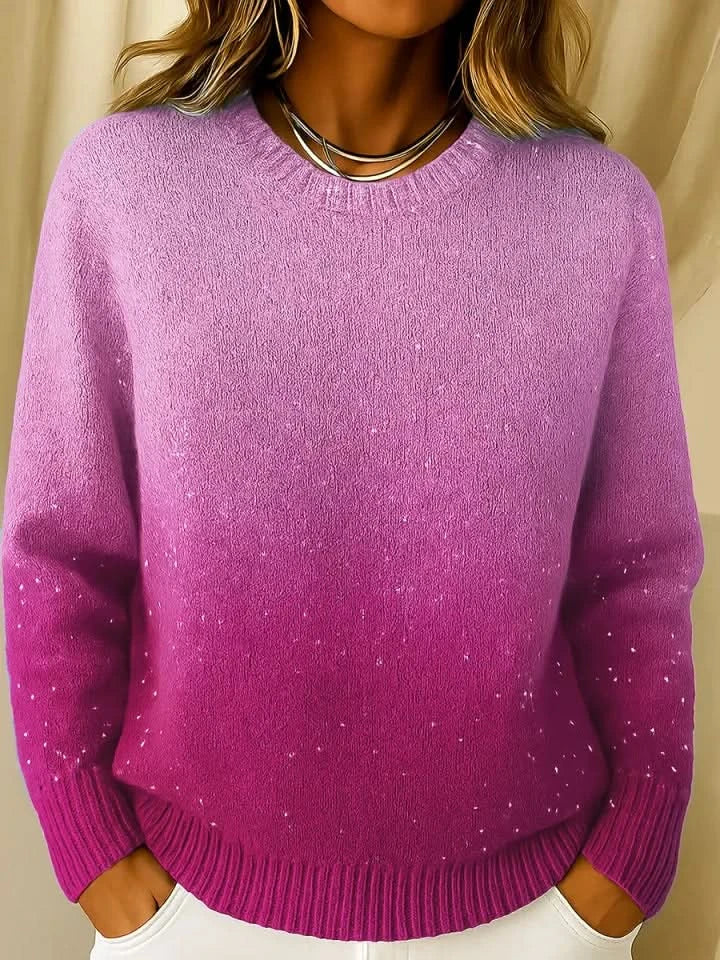Isabelle | Pull en tricot élégant à dégradé de couleurs