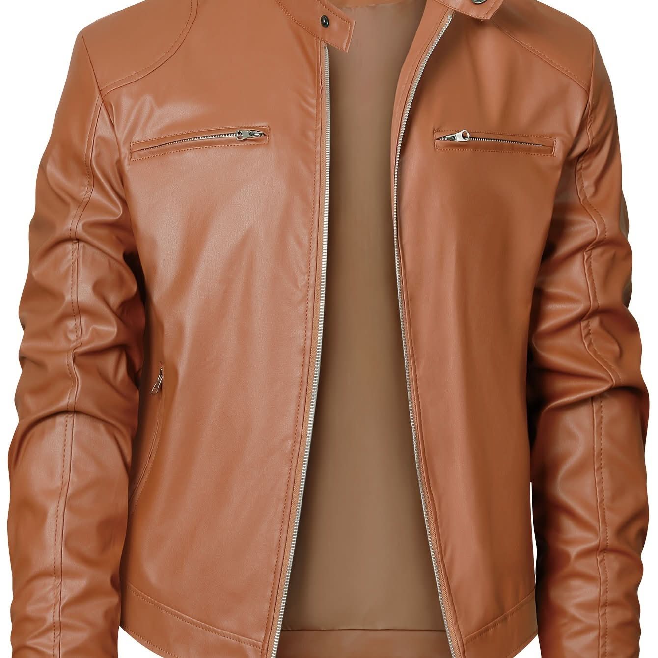 Ethan | Blouson moto à col montant élégant