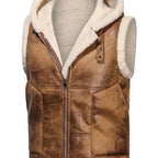 Caleb | Chaleco con capucha estructurado de invierno