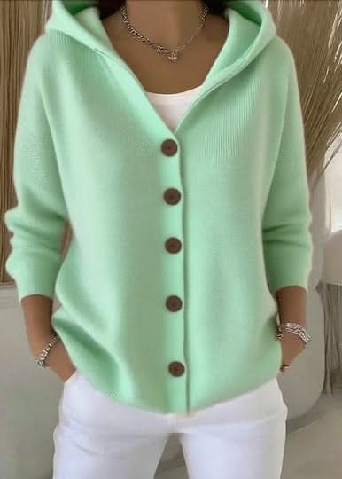 Jessica | Cardigan à capuche boutonnée confortable