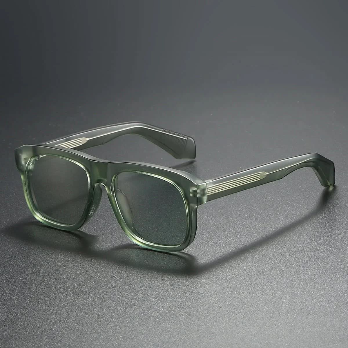 Delta Block™ | Chunky Acetate Square Sunglasses | UV400 Ribbed