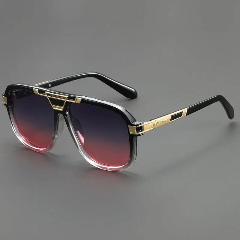 Sahara Gold™ | Smoked Gradient Square Sunglasses | UV400 Gold