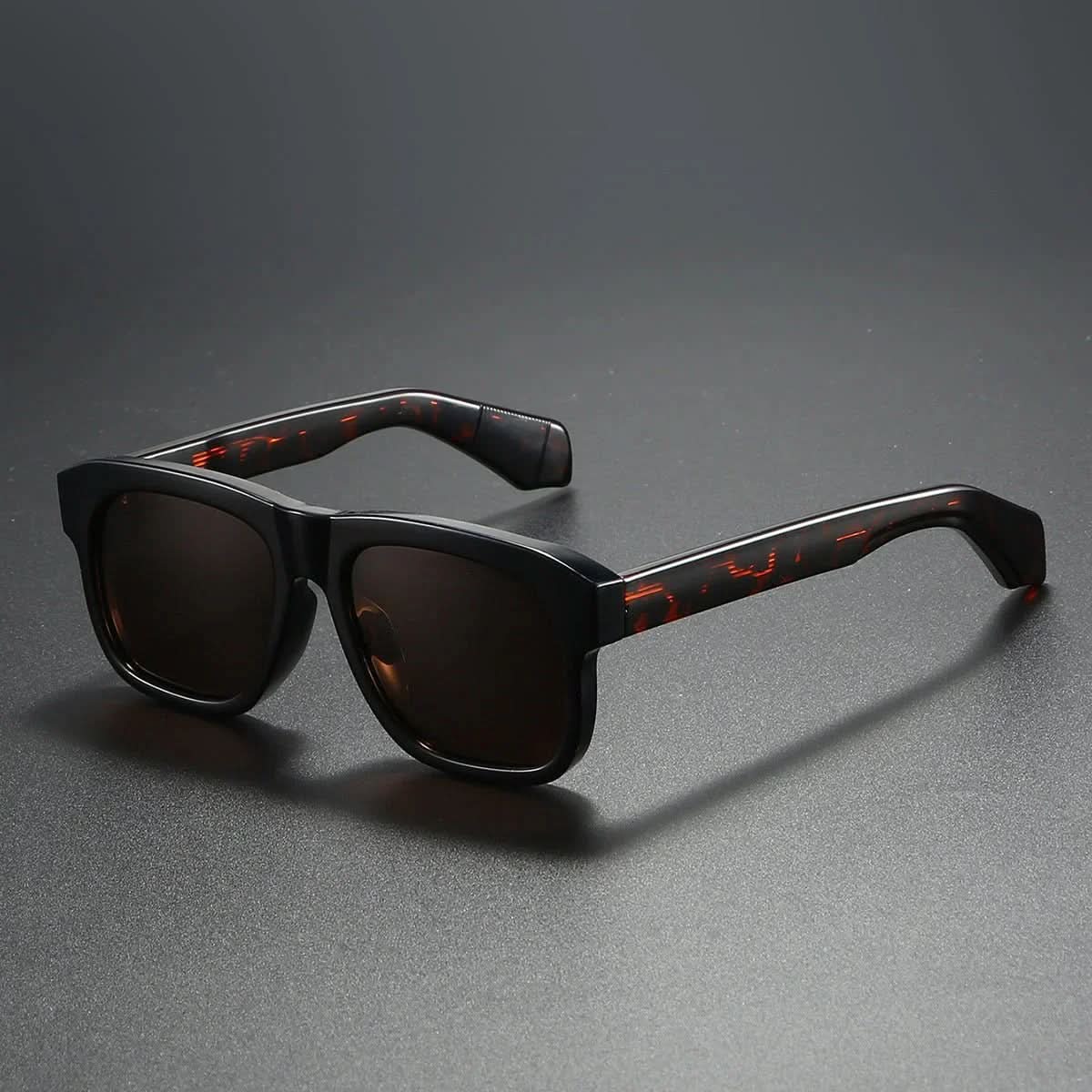 Delta Block™ | Chunky Acetate Square Sunglasses | UV400 Ribbed
