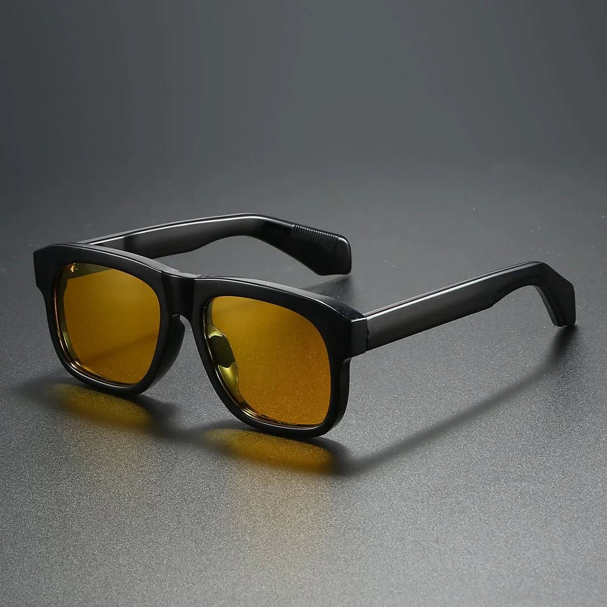 Delta Block™ | Chunky Acetate Square Sunglasses | UV400 Ribbed