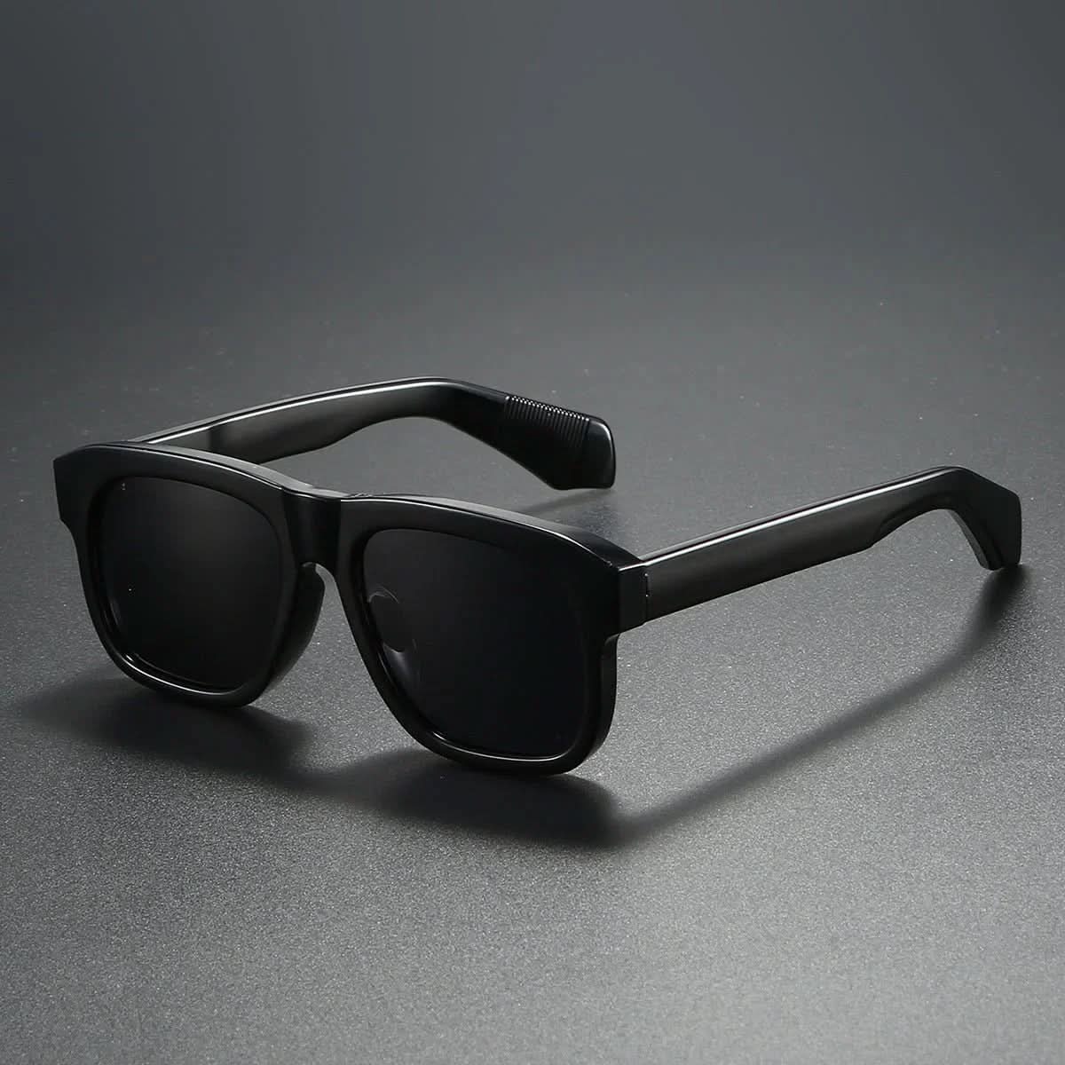 Delta Block™ | Chunky Acetate Square Sunglasses | UV400 Ribbed
