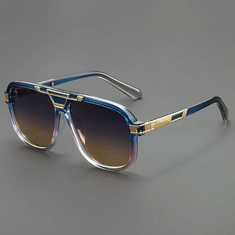 Sahara Gold™ | Smoked Gradient Square Sunglasses | UV400 Gold