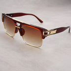 Vanta Flat™ | Flat-Top Gold Brow Bar Sunglasses | UV380