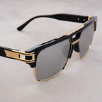 Vanta Flat™ | Flat-Top Gold Brow Bar Sunglasses | UV380
