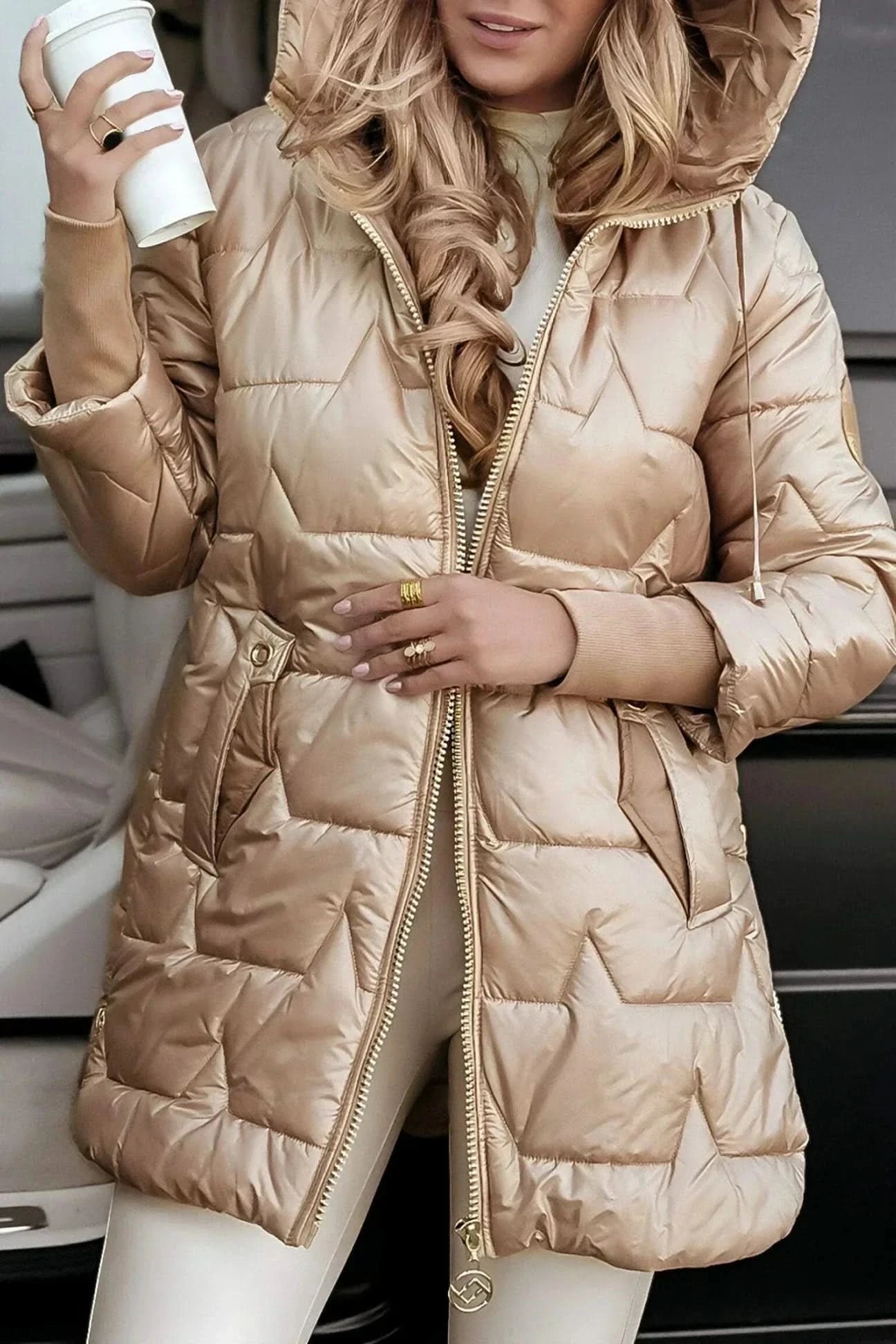 Savannah | Manteau d'hiver à capuche élégant