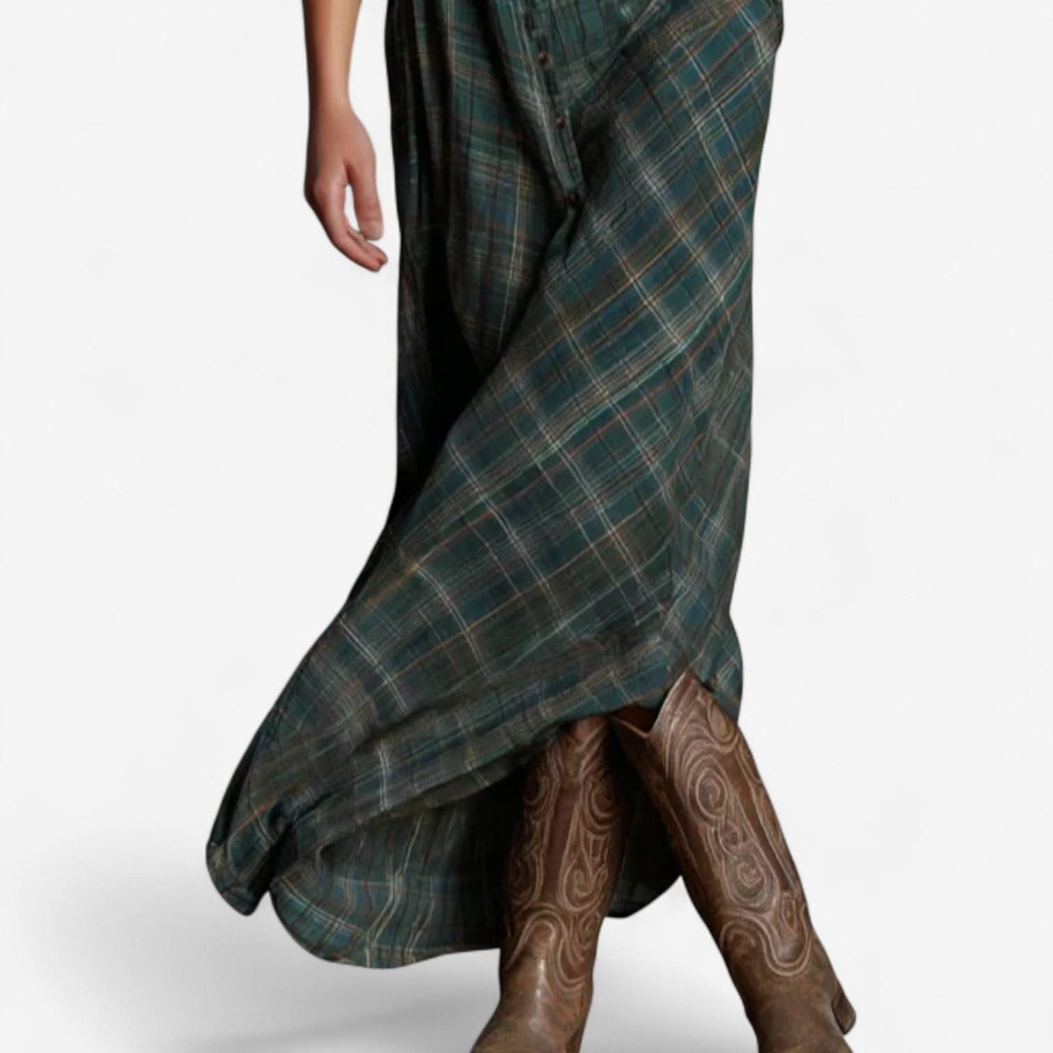 Celina™ | Vestido camisero largo atemporal