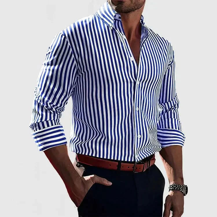 Ronan | Camisa clásica de botones a rayas