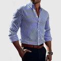 Ronan | Camisa clásica de botones a rayas