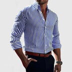 Ronan | Camisa clásica de botones a rayas