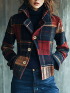 Lisa | Veste élégante à carreaux