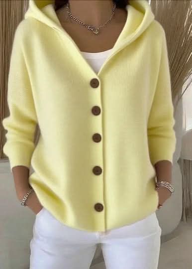Jessica | Cardigan à capuche boutonnée confortable