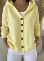Jessica | Cardigan à capuche boutonnée confortable