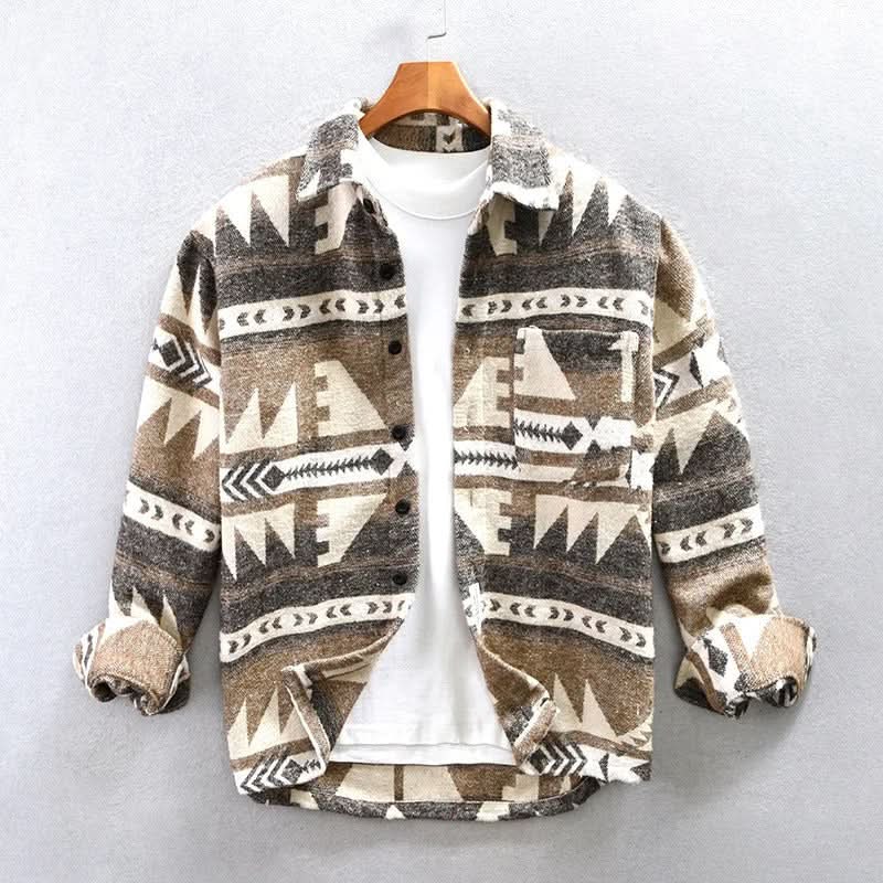 Myles | Camisa llamativa con botones y estampado
