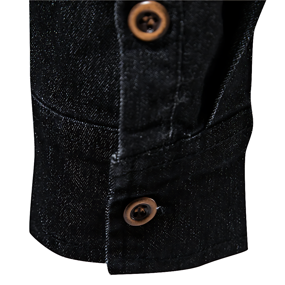 Richard | Camisa clásica de denim de manga larga
