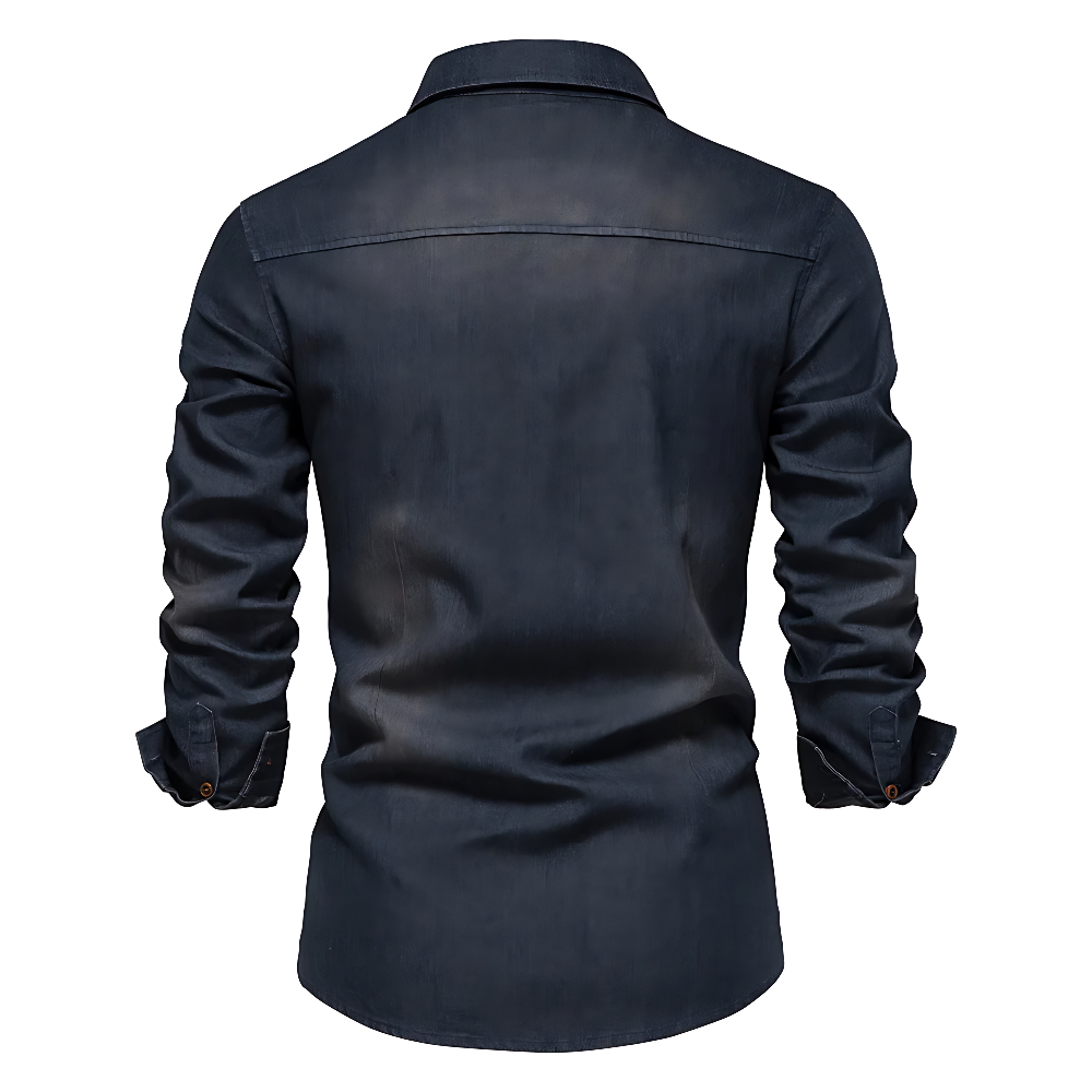 Richard | Camisa clásica de denim de manga larga