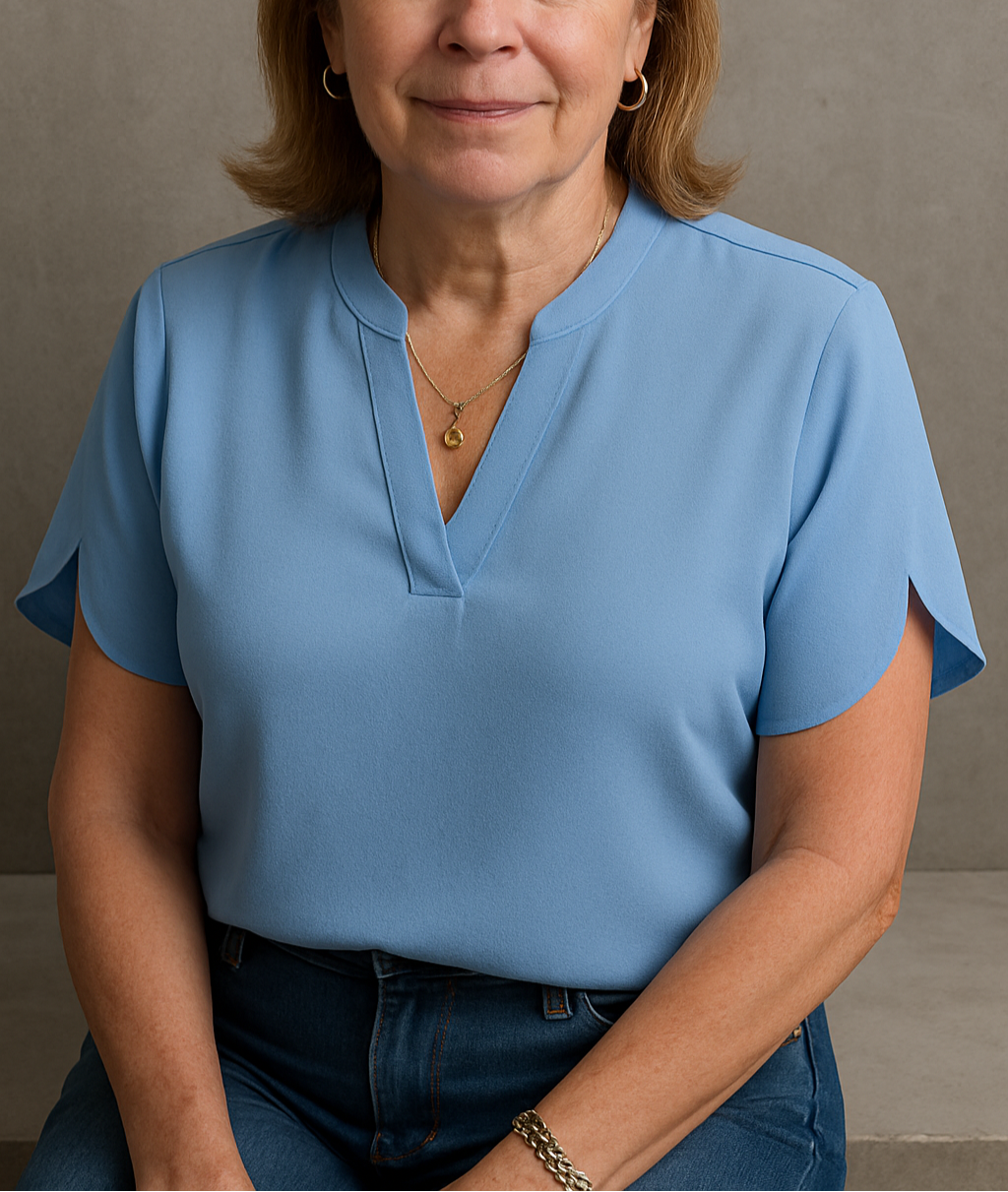 Hailey | Blouse col V sans effort