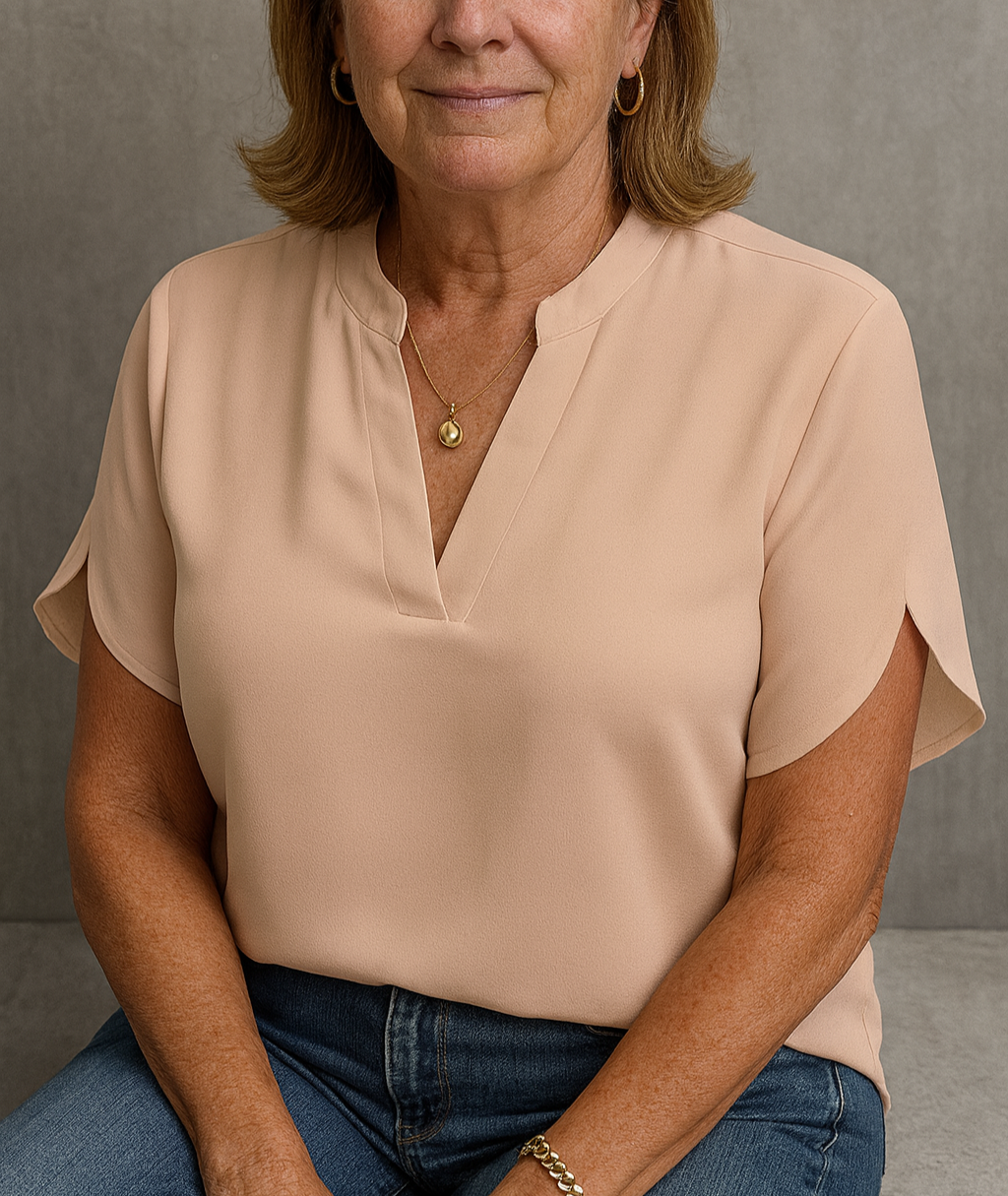 Hailey | Blouse col V sans effort