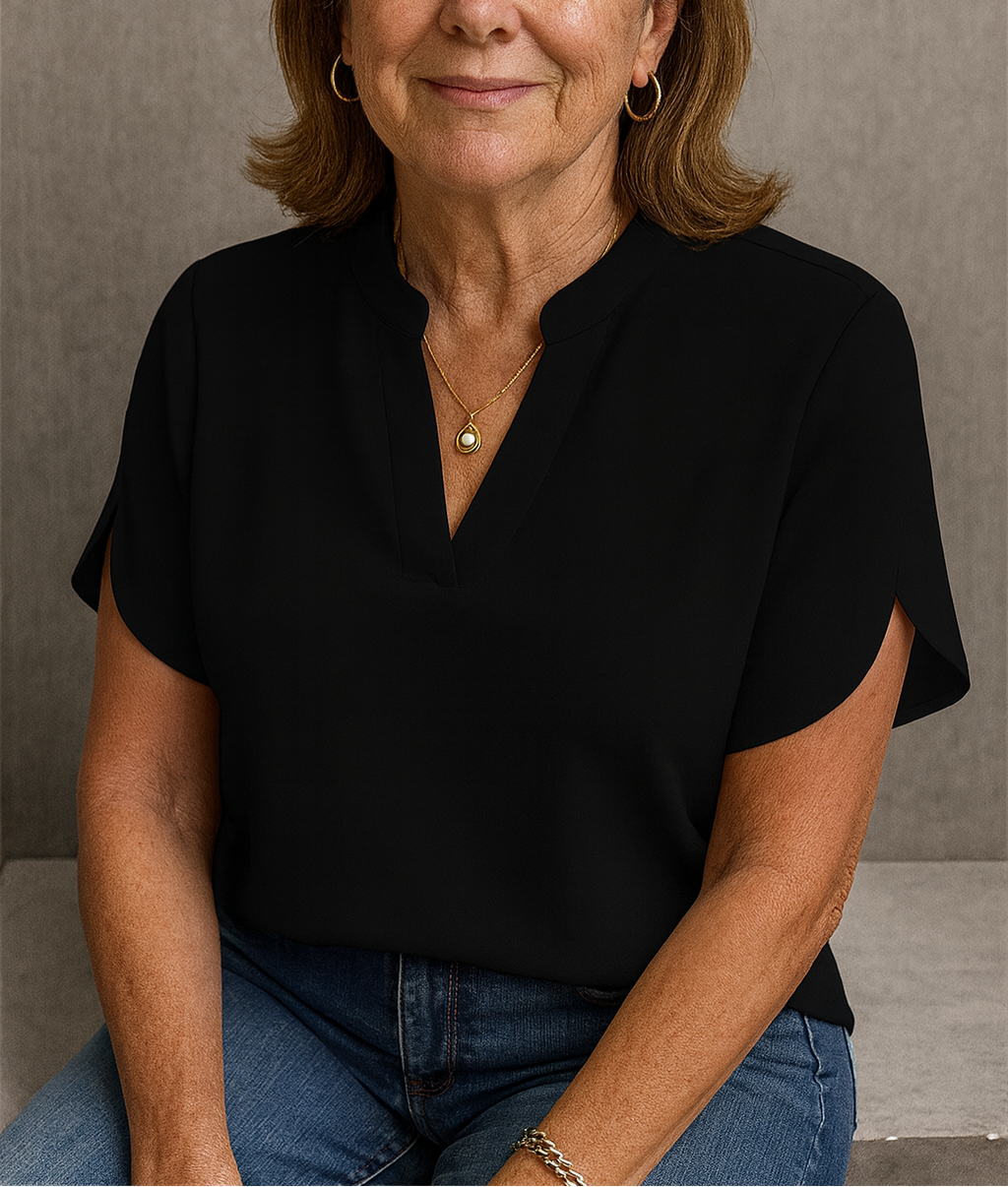 Hailey | Blouse col V sans effort