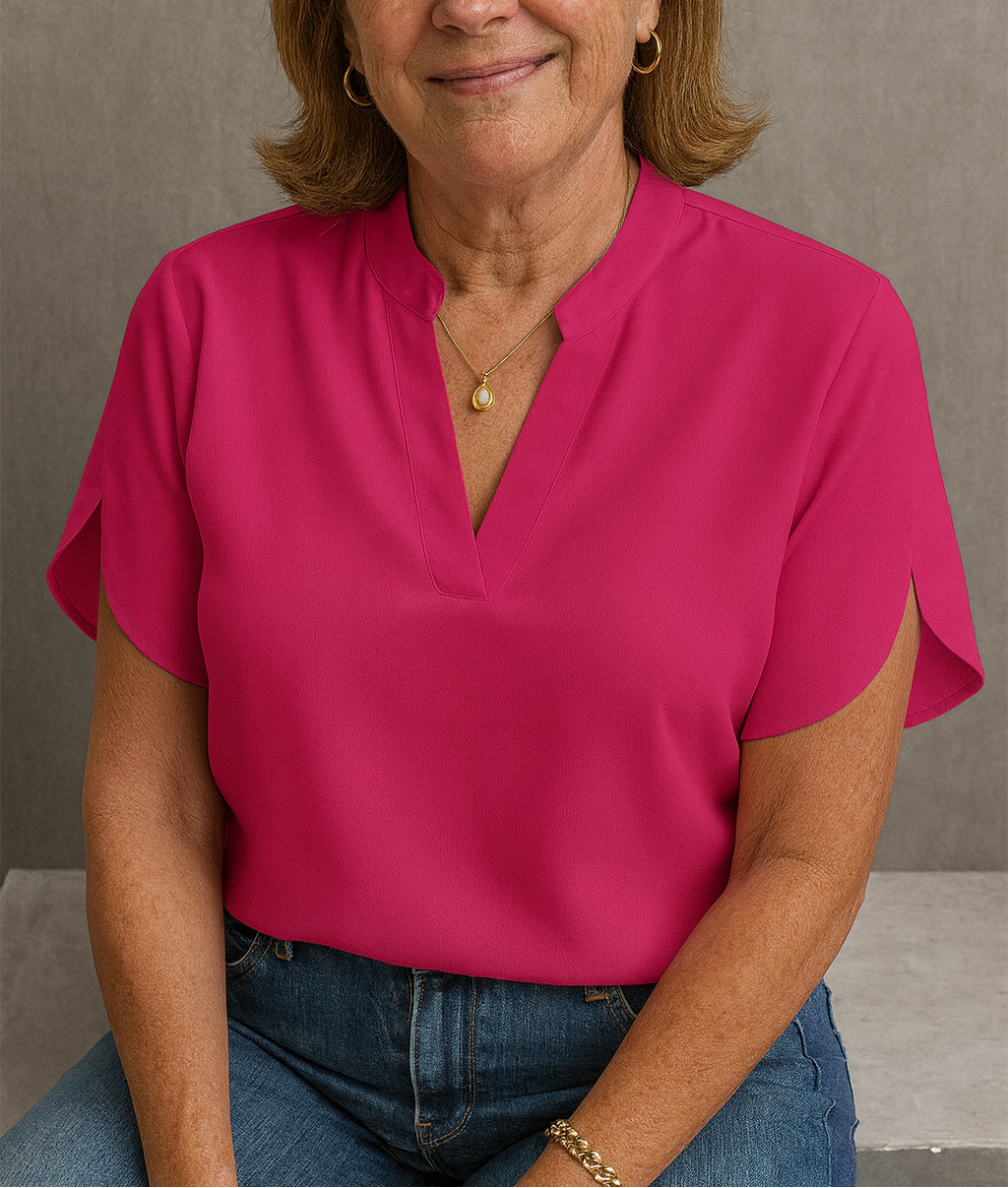 Hailey | Blouse col V sans effort