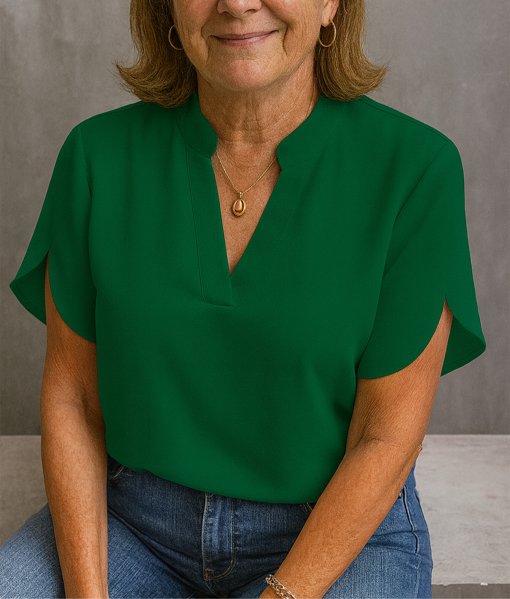 Hailey | Blouse col V sans effort