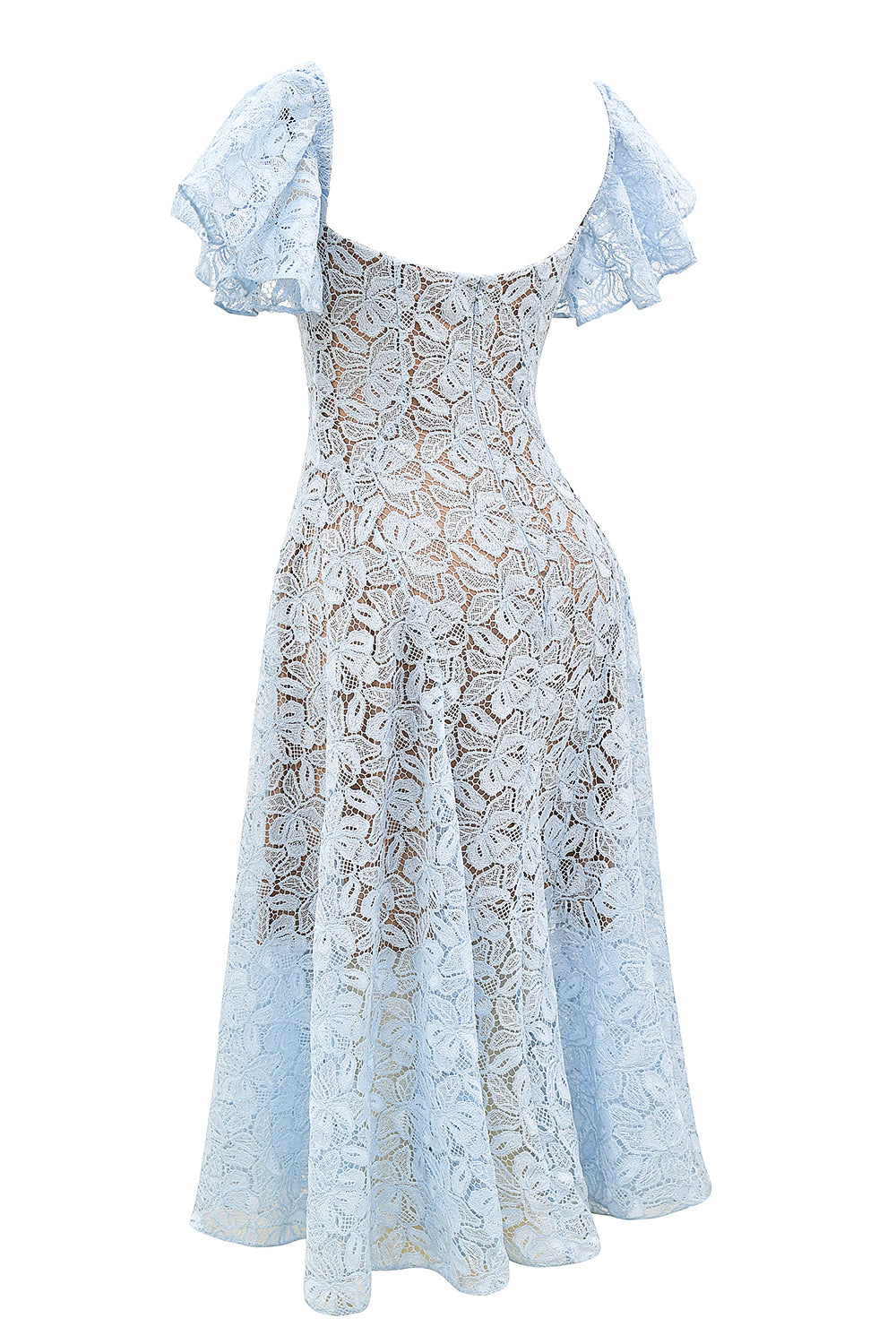 Austen™ | Blue Floral Lace Midi Dress