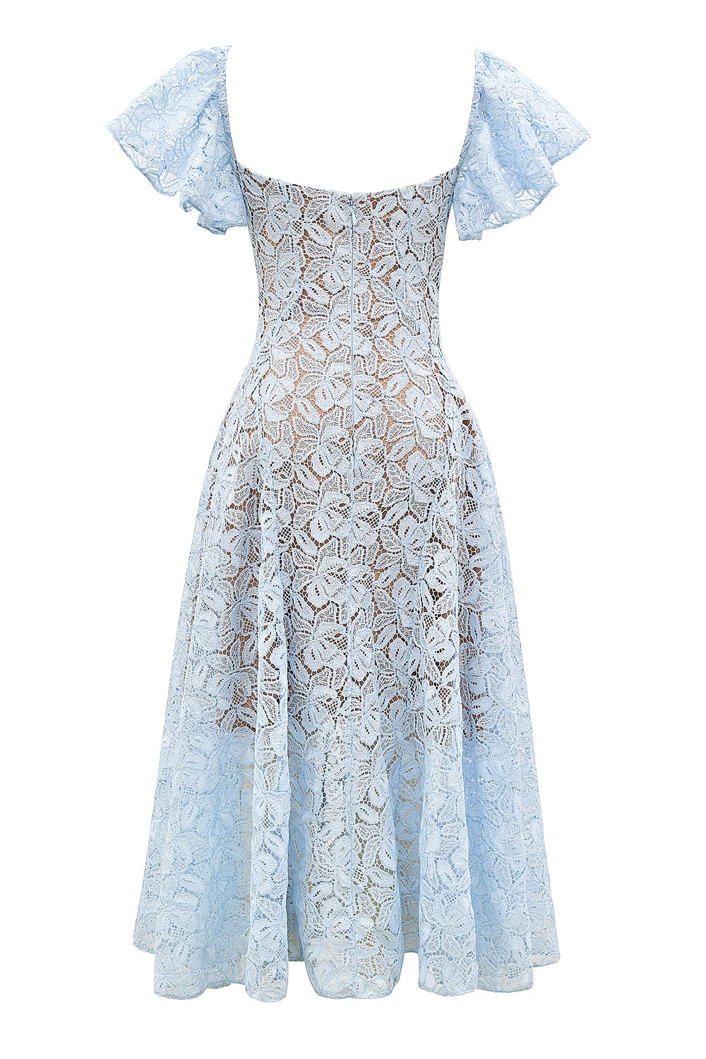 Austen™ | Blue Floral Lace Midi Dress