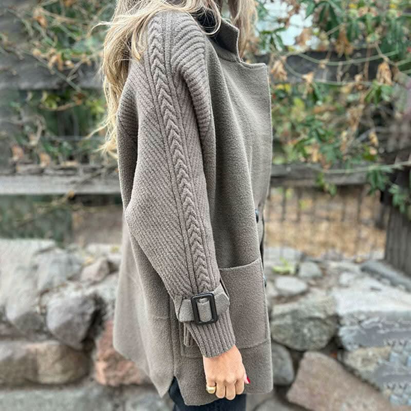 Quinn | Manteau croisé mi-long élégant