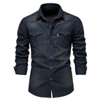 Richard | Camisa clásica de denim de manga larga