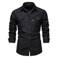 Richard | Camisa clásica de denim de manga larga