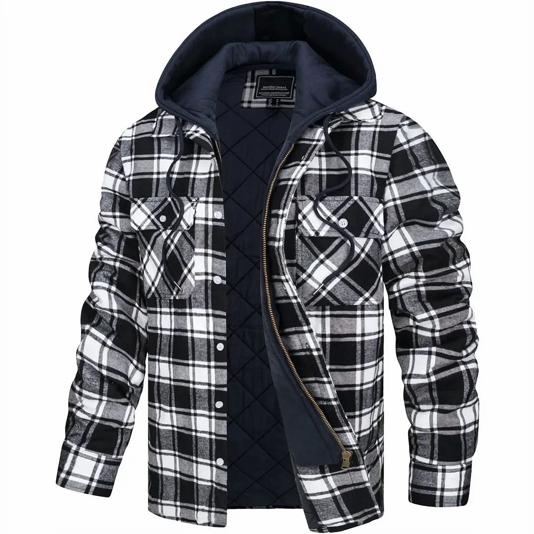 Hudson | Manteau en laine mélangée à carreaux Heritage