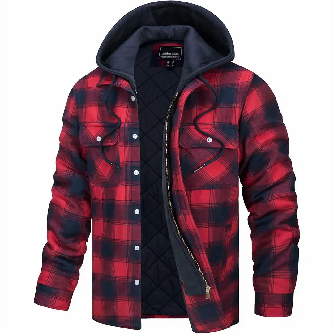 Hudson | Manteau en laine mélangée à carreaux Heritage