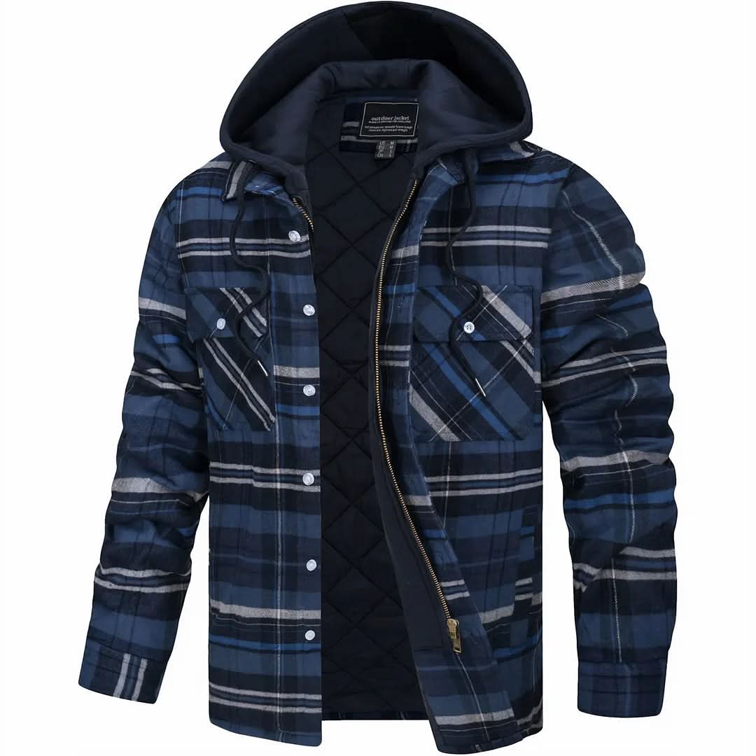 Hudson | Manteau en laine mélangée à carreaux Heritage